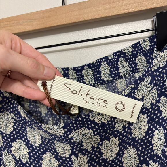 NWT Solitaire Boho Pull-On Beach Pants in Blue - Size S - Picture 5 of 7